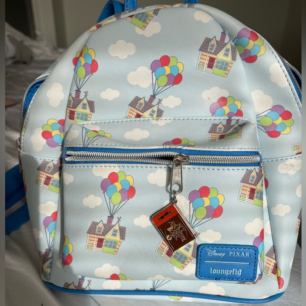 Disney Pixar Loungefly Mini Backpack, Used once, One minor blemish (See photos)